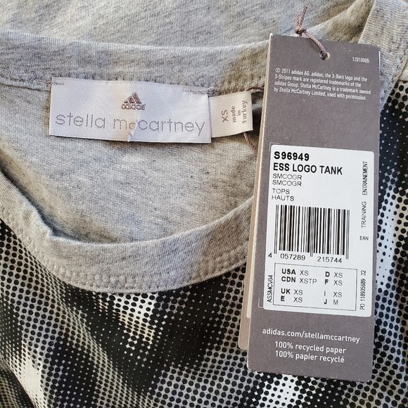 New Adidas by Stella McCartney Essential Logo Tank Top NWT XS - Picture 15 of 15